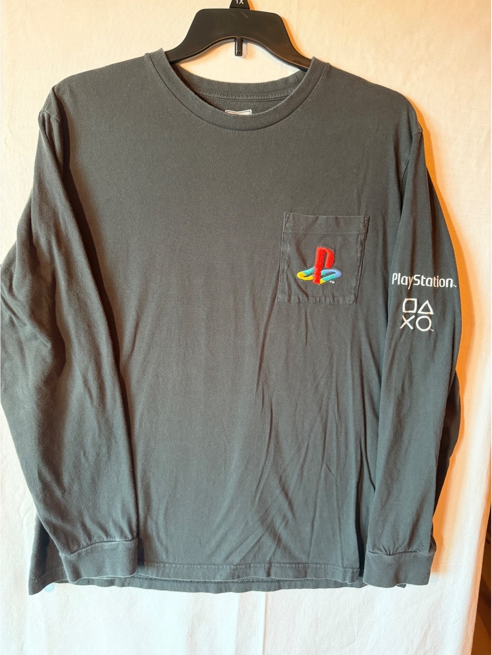 Tailgate XL Black PlayStation Long Sleeve T-Shirt